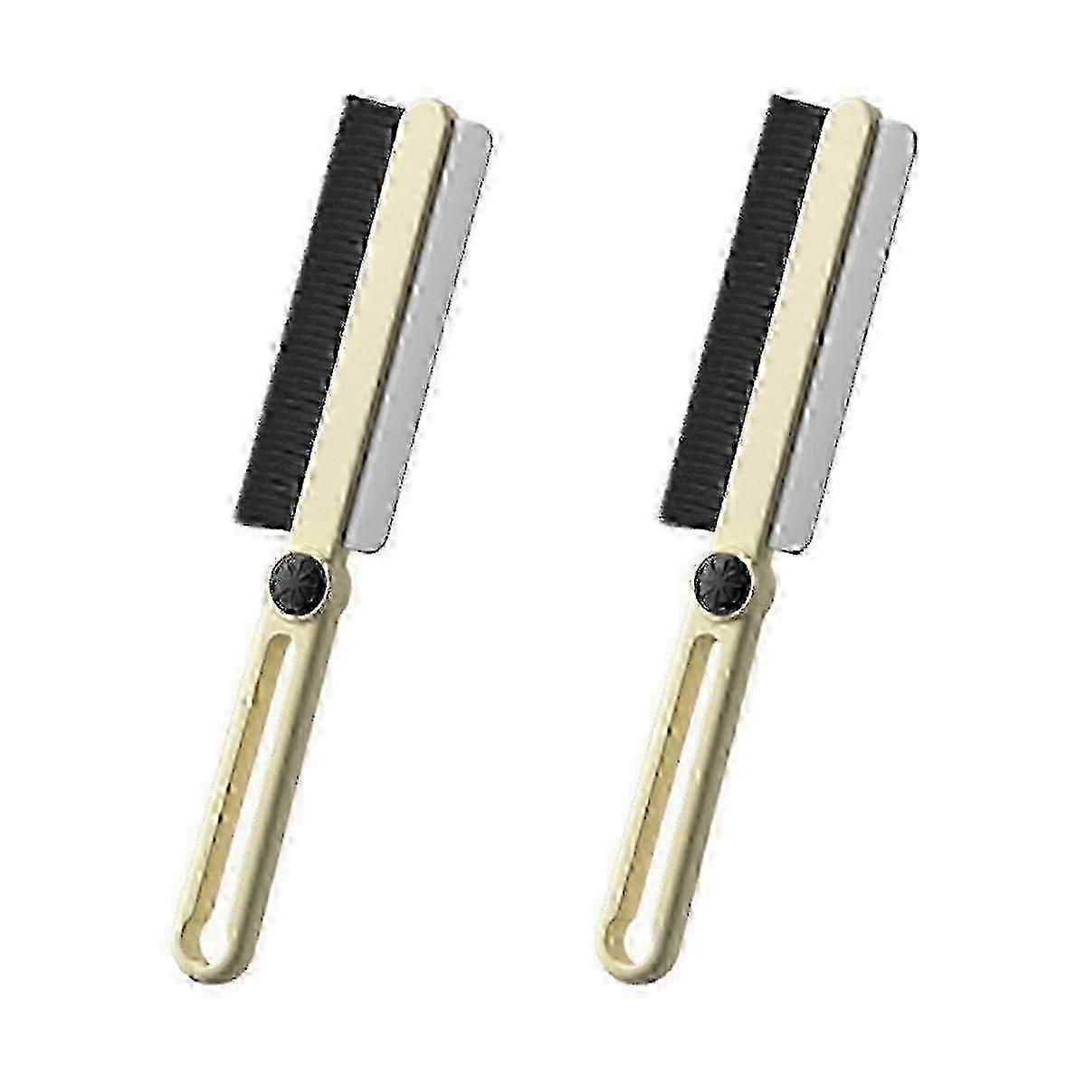Multi-Function Rotating Crevice Cleaning Brush with Scraper for Home and Car Detailing