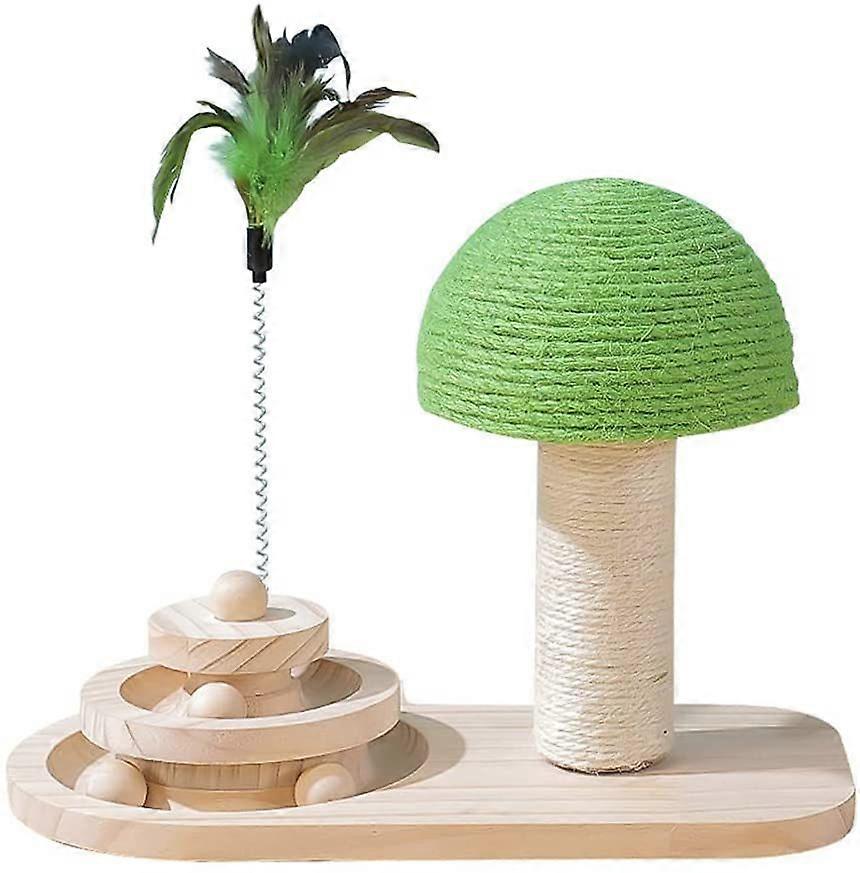 Mushroom Interactive Cat Toy, Three Layers, Turntable, Interactive Cat Toy