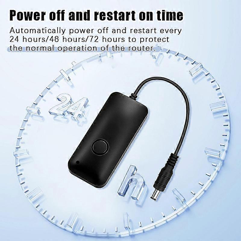 Router Restart Cable Automatic Power-Off Timer With Hours Adjustment For Home Network Efficiency