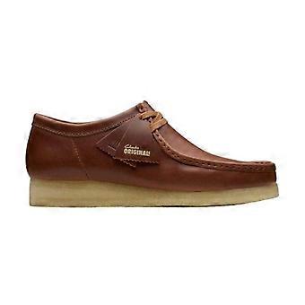 Chaussures bateau Clarks Originals Wallabee pour homme, en cuir, à bout mocassin.