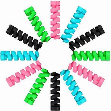 Flexible TPU Cable Wire Protector (24PCS), Cord Saver for Mouse, Phone Charger, Computer Laptop