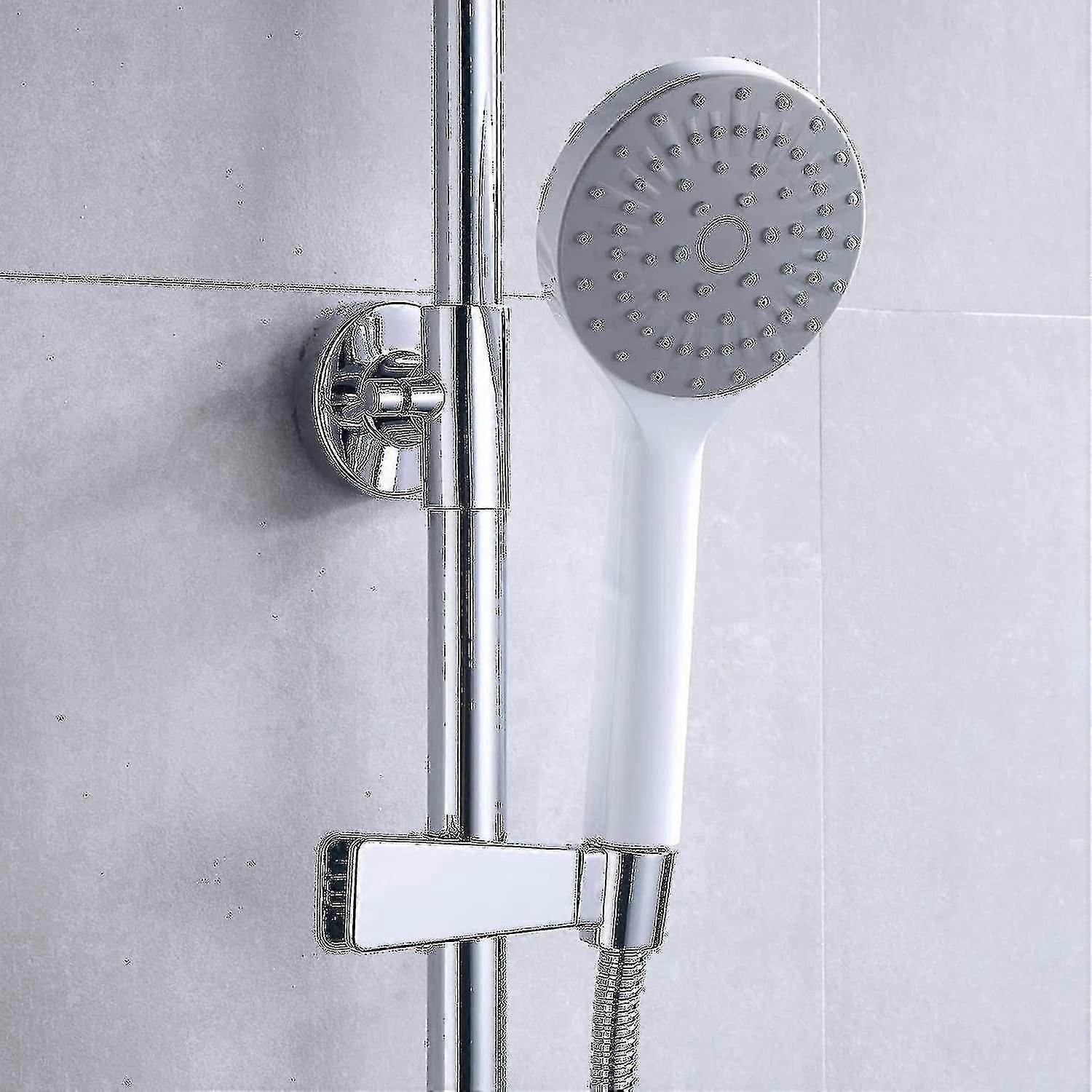 Clip-on Shower Hand Spray Bracket, Adjustable Shower Bracket, Silver