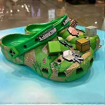 Neue 3D Kinder Höhlenschuhe My World Minecraft Baotou Jungen und Mädchen Hausschuhe Anti Rutsch.z