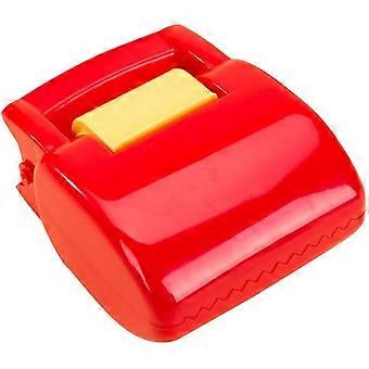 Portable Dog Pooper Scooper with Short Handle and Plastic Bag, Outdoor Pet Waste Picker Tool for Small to Medium Dogs, Red Pet Litter Shovel for Conve
