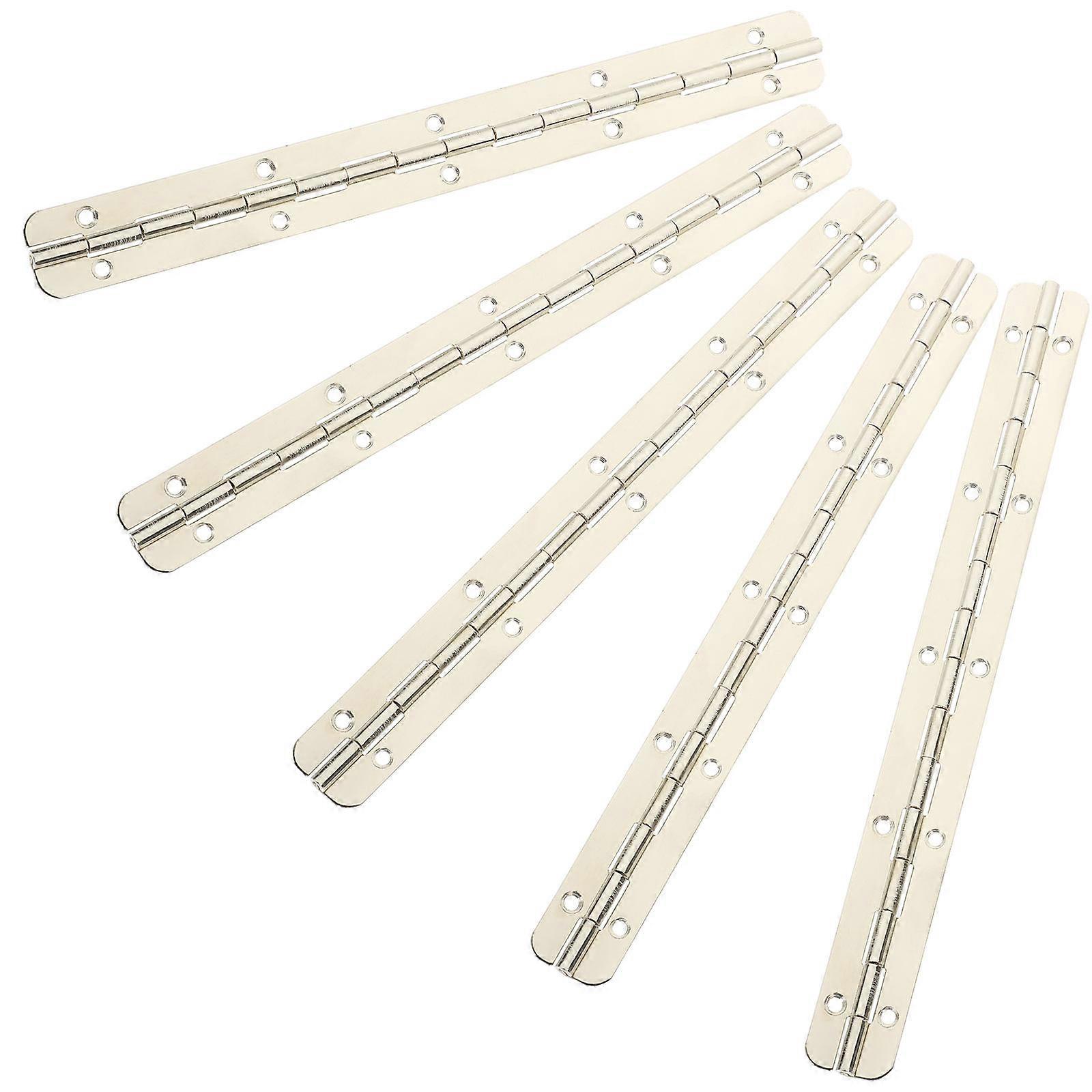 5pcs Continuous Hinge Jewelry Box Hinge 180 Degree Chest Hinge Replacement