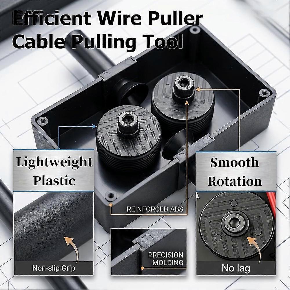 Multi-Functional Cable Puller, Electrical Wiring Tool, Portable Wire Puller, Suitable for High-Speed Cable Pulling