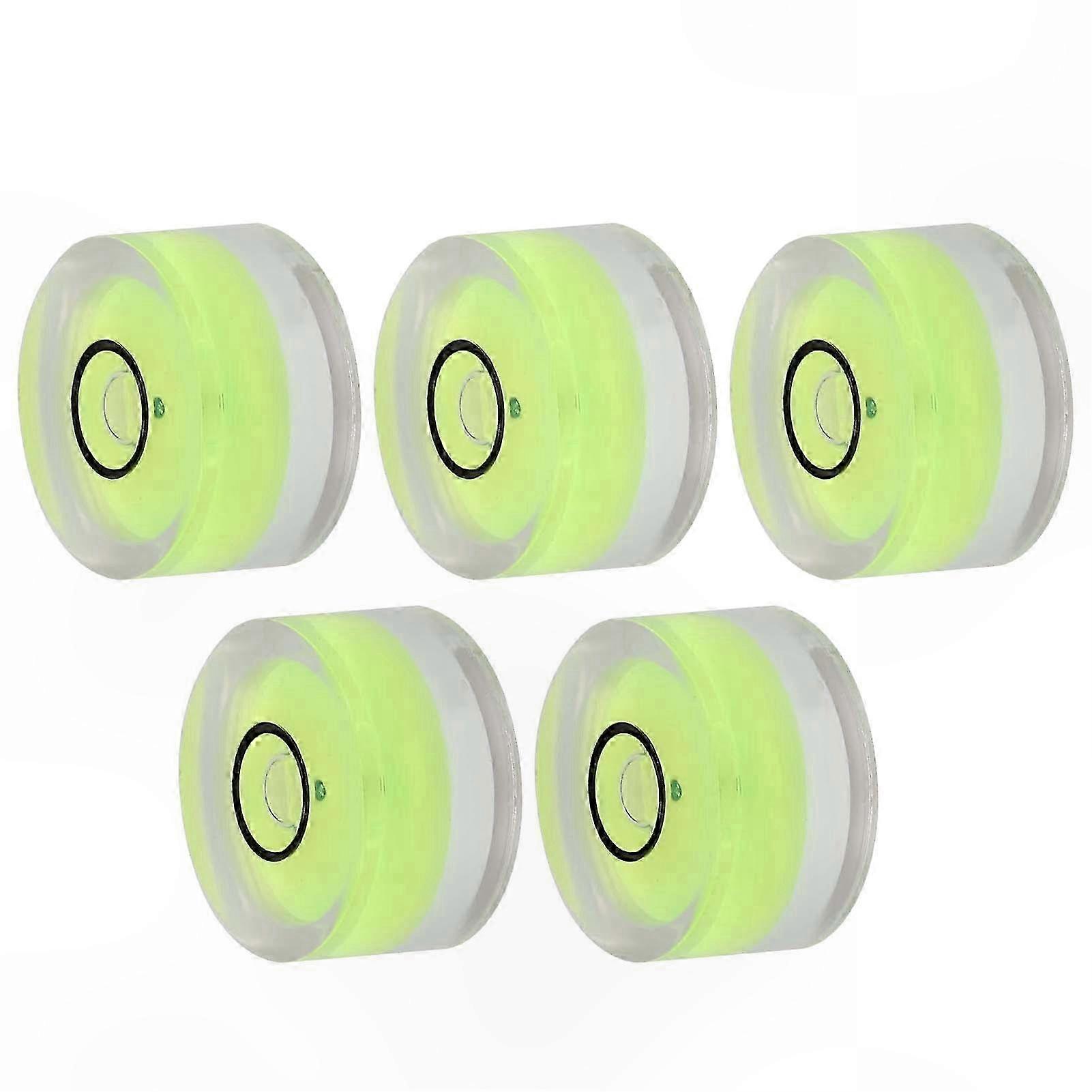 Accurate Balancing 5Pcs Mini Round Bubble Level 15mm Diameter for Balance Scale