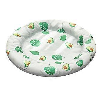 Pet Cooling Bed Cute Pattern Comcompatible withtable Breathable Self Cooling Pet Sleeping Pad compatible with Cats Dogs Avocado