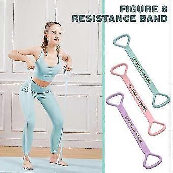 Silikon-Widerstandsband für Arm-Rücken-Schulter-Übung - Yoga Fitness Stretch Elastisches Seil (8-figuriges Design)