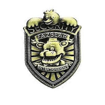 Broche de Guarda Noturno em Liga de Bronze Vintage, Acessório para Colar, Adereço para Brincadeiras de Faz de Conta, Presente de Fantasia de Halloween para Crianças, 5,4 x 4 cm