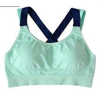 Sports Bra Full Cup Breathable Top Shockproof Cross Back Push Up Workout Underwear compatible with Women Gym Running Jogging Yoga Fitness