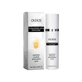 OUHOE Hyaluronic Acid Skin Care, Outdoor Uv Protection Multi-Functional Isolation Skin Gentle Moisturizing Protective Cream