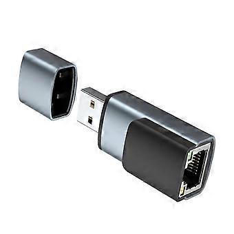 USB Ethernet-adapter 100/1000 Mbps aluminiumslegering Ethernet-kort Plugs Play til flere systemer Flerfarvet GF