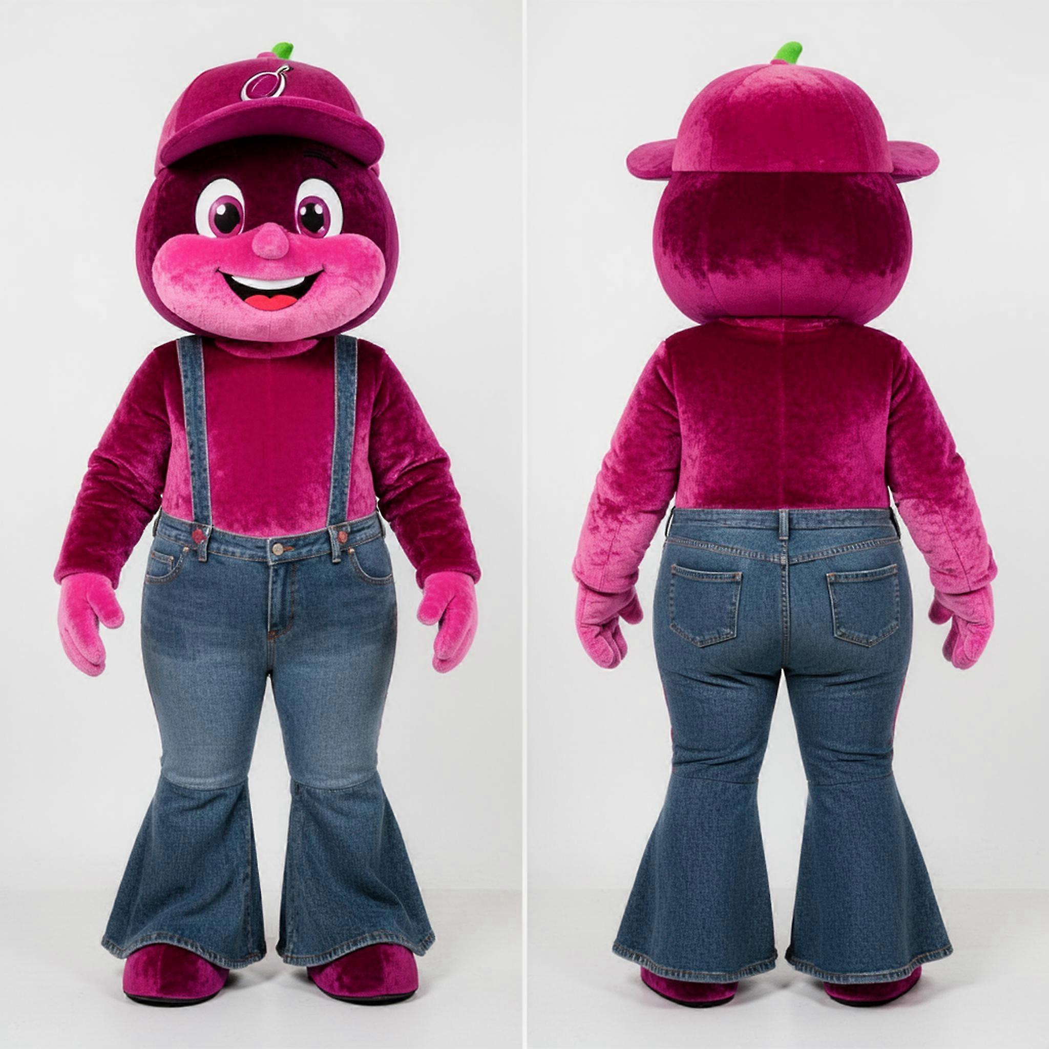 MASTICOT Magenta Rounded Plum Mascot