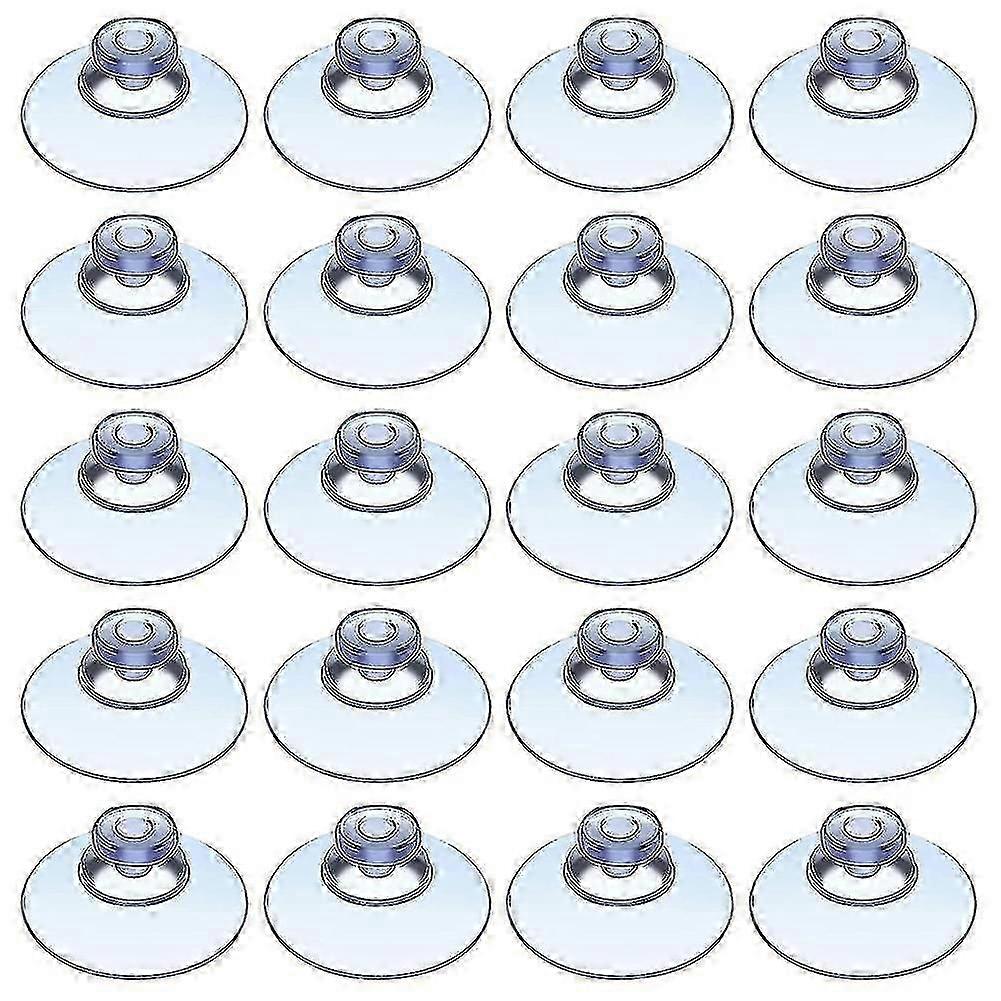 100 Clear Suction Cups Compatible With Outdoor, Kitchen, Window 20mm