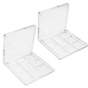 4 Set Empty Eyeshadow Palette Cases Compatible with Cosmetics for Casual Makeup Lovers