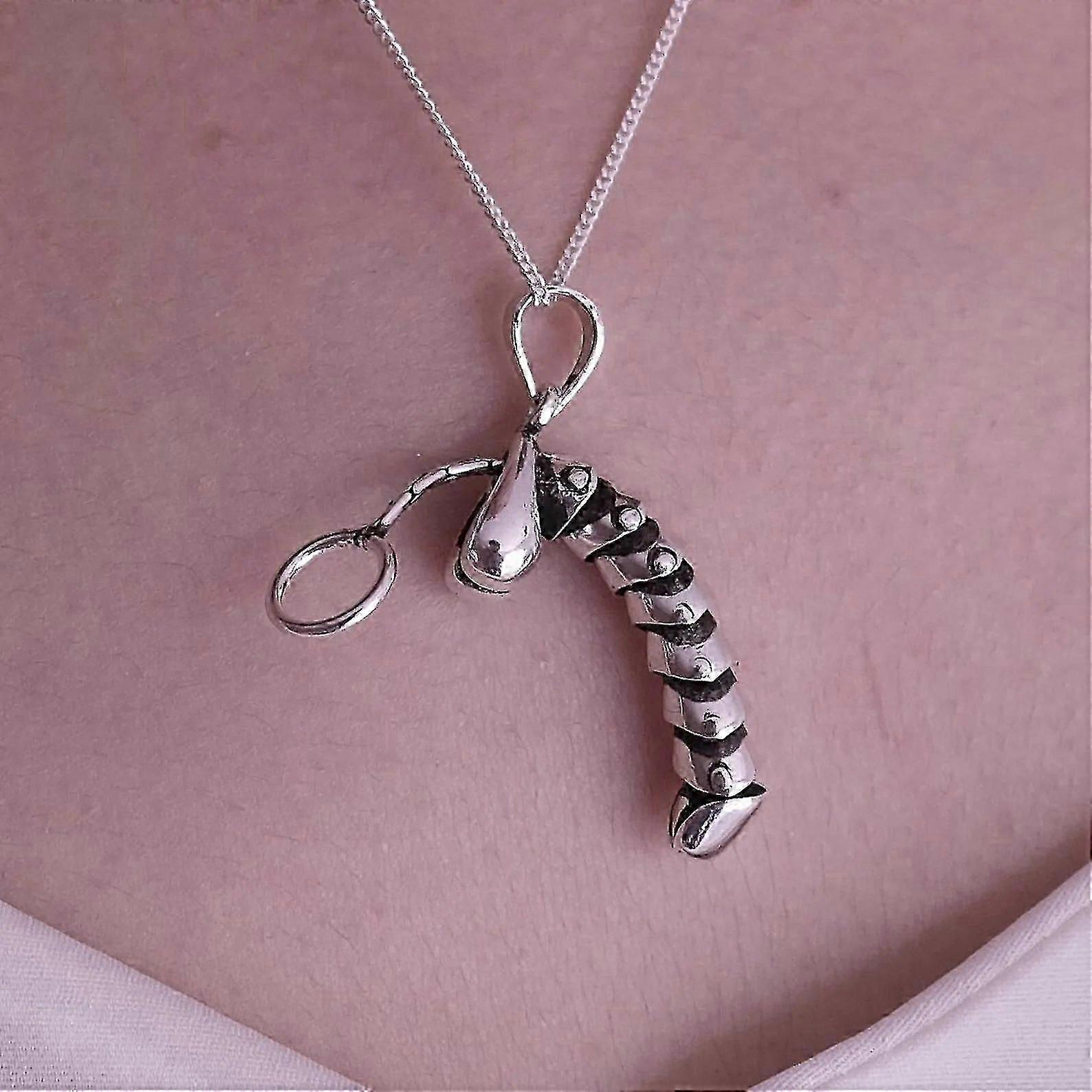 Drôle de collier pendentif érigé
