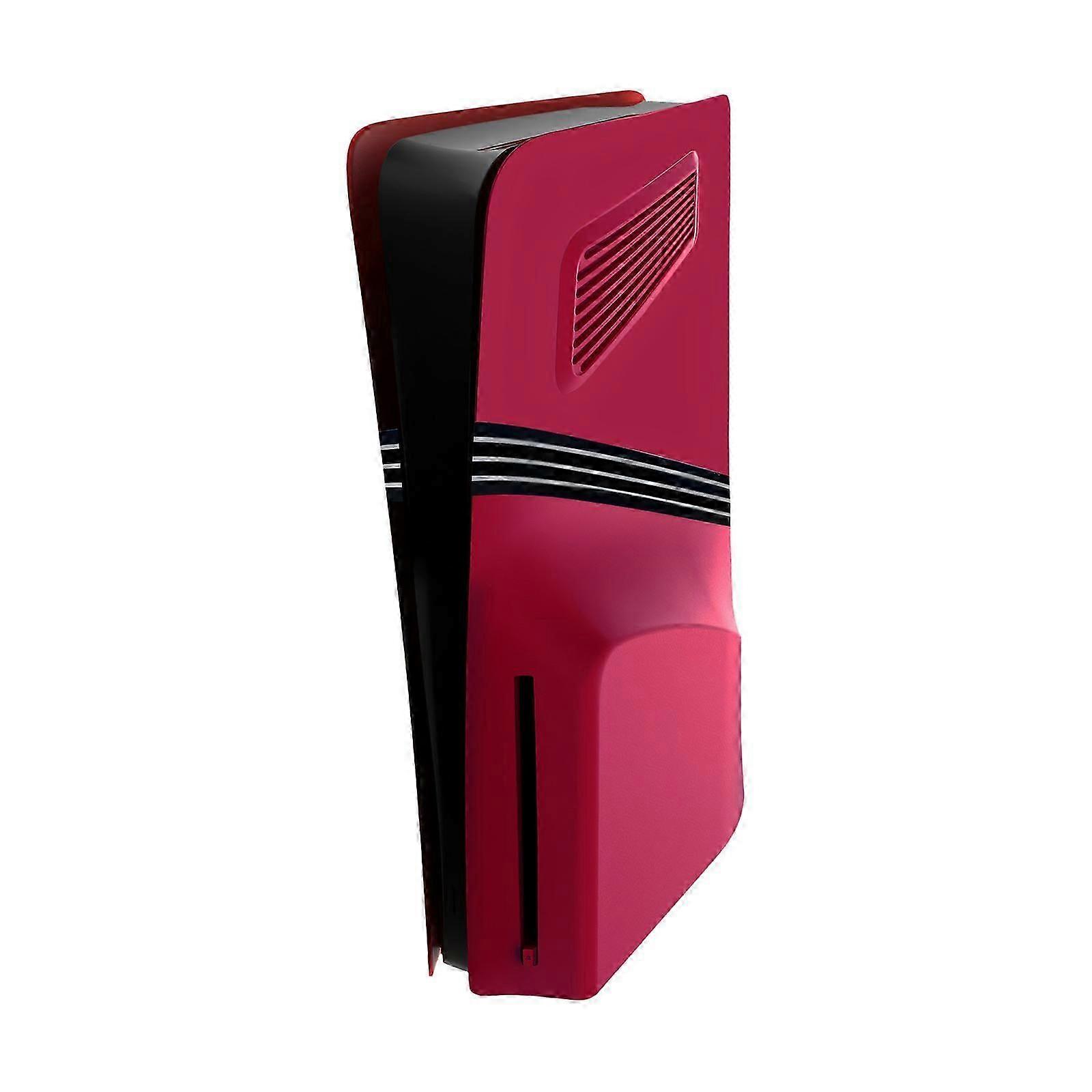 Stylish Interchangeable Shell for P5 Digital/Disc Version, Rose Red, Boosts Heat Dissipation, Constructed with Sturdy ABS Material