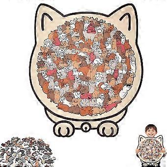 Wooden Cat Puzzle 135 Piece