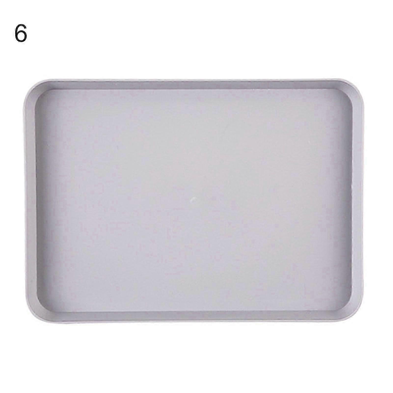 Nordic Simple Rectangular Fruit Dessert Plastic Storage Tray Kitchen Supplies