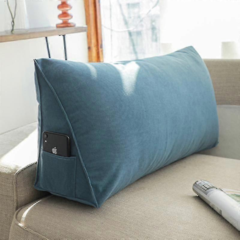 Triangular Bed Wedge Pillow, Back Support Backrest Reading Cushion-Yvan