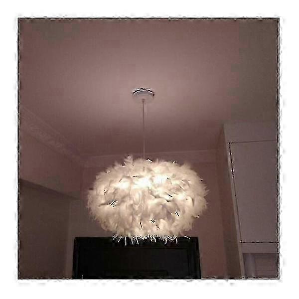White Feather Chandelier 45cm