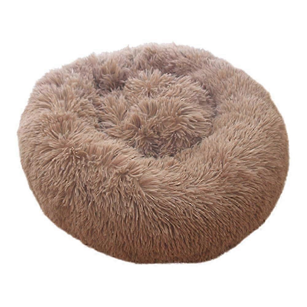 Round Plush Pet Bed Winter Warm