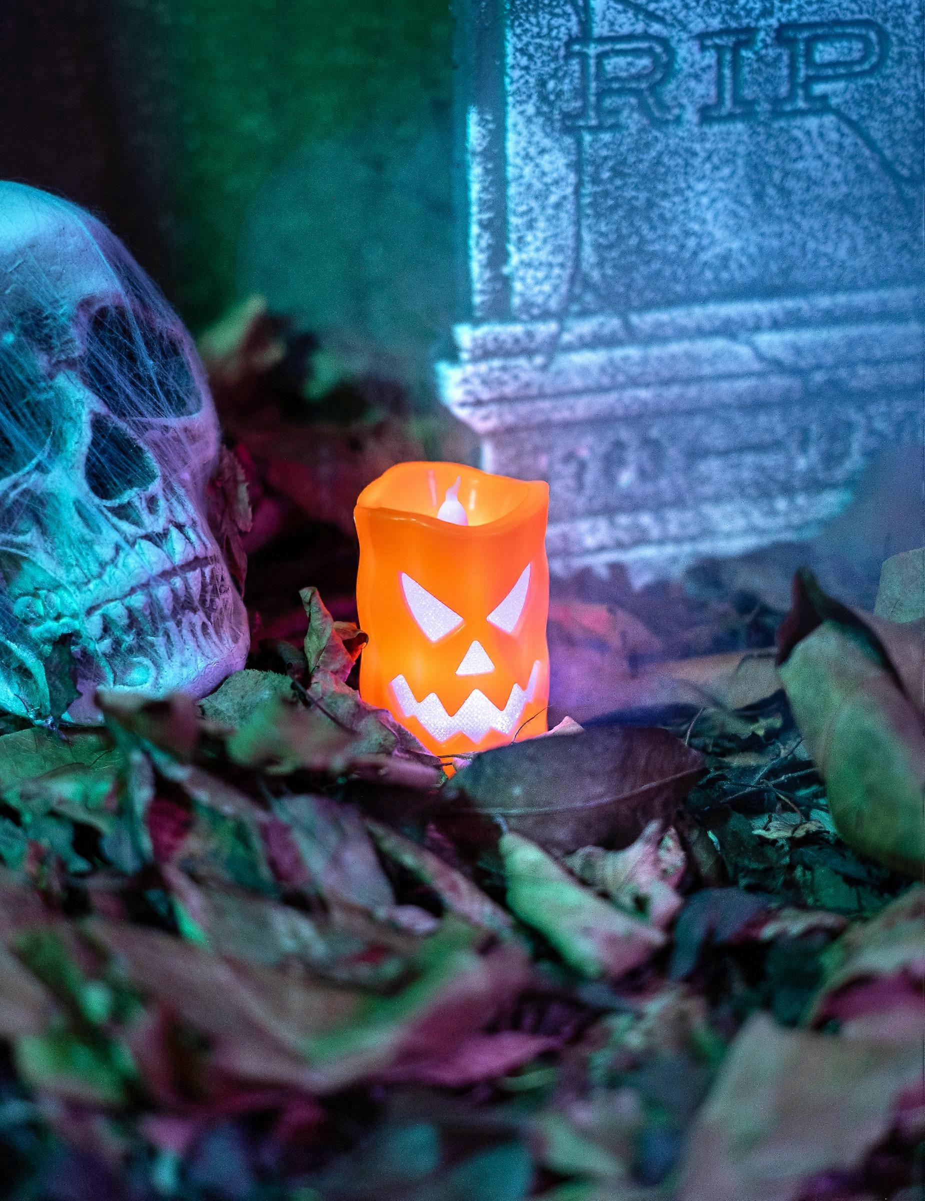 10cm Pumpkin LED Candle