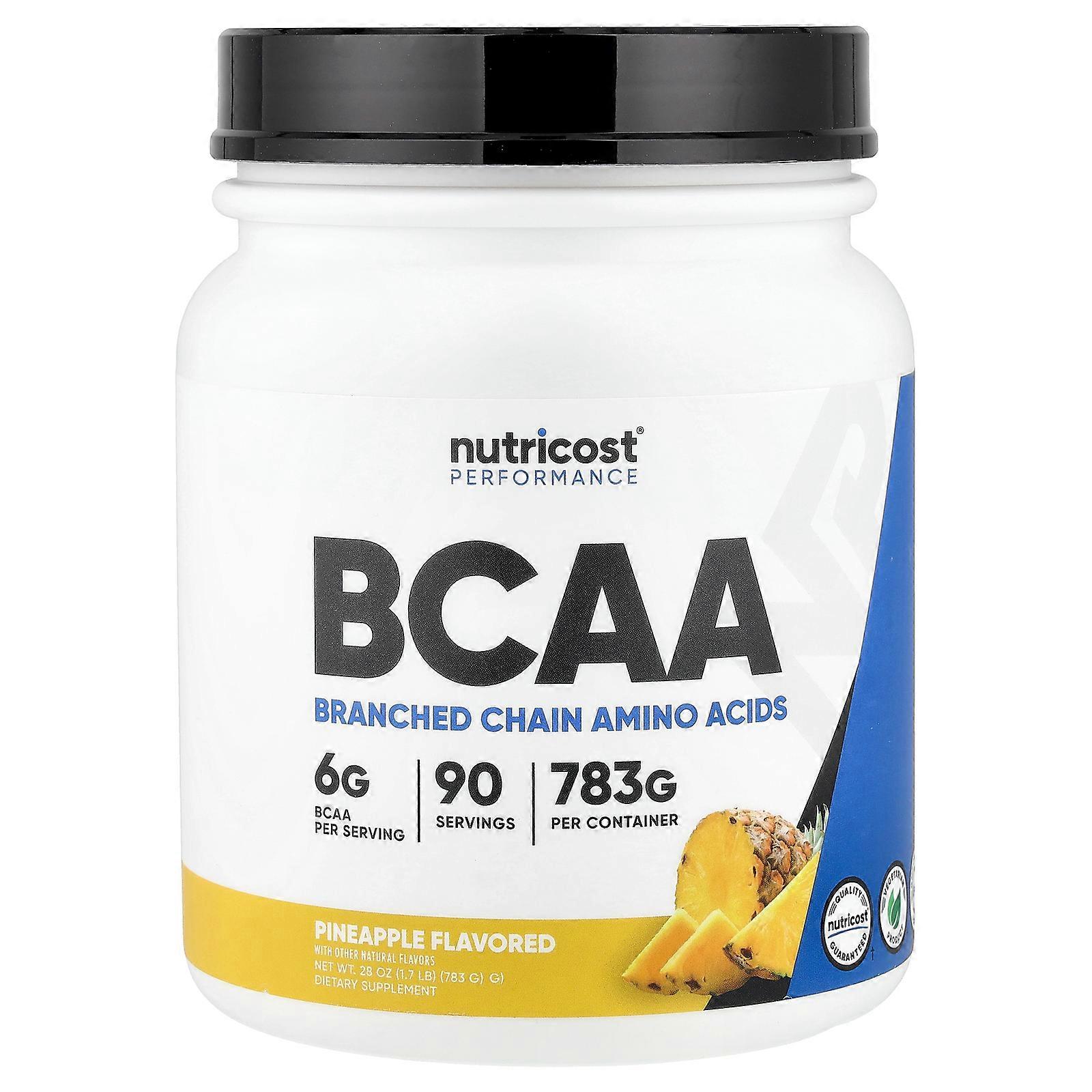 Nutricost, Performance, BCAA, Pineapple, 1.6 lb (738 g)