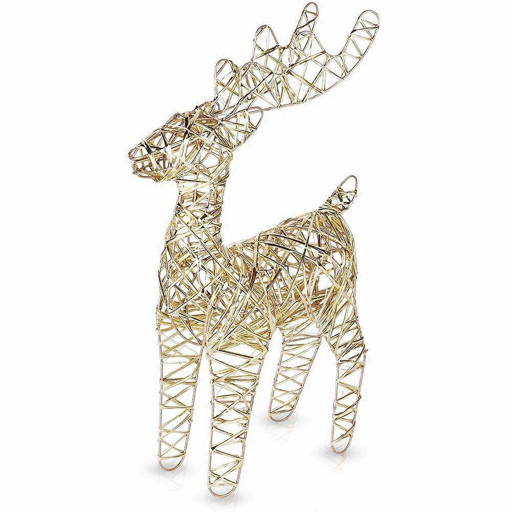 LED Renfigur, Guld, 34 cm, Timerfunktion