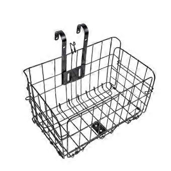 Durable Black Iron Front Basket
