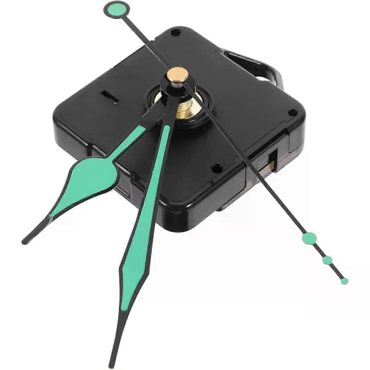 Quartz Clock Movement Kit, Fluorescent Black Replacement Parts