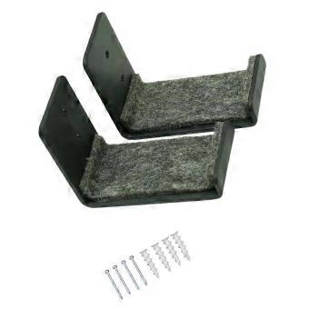 2pcs Wall Mounted Snowboard Rack Space Saving Holder Ice Skates For Skis Skateboards And