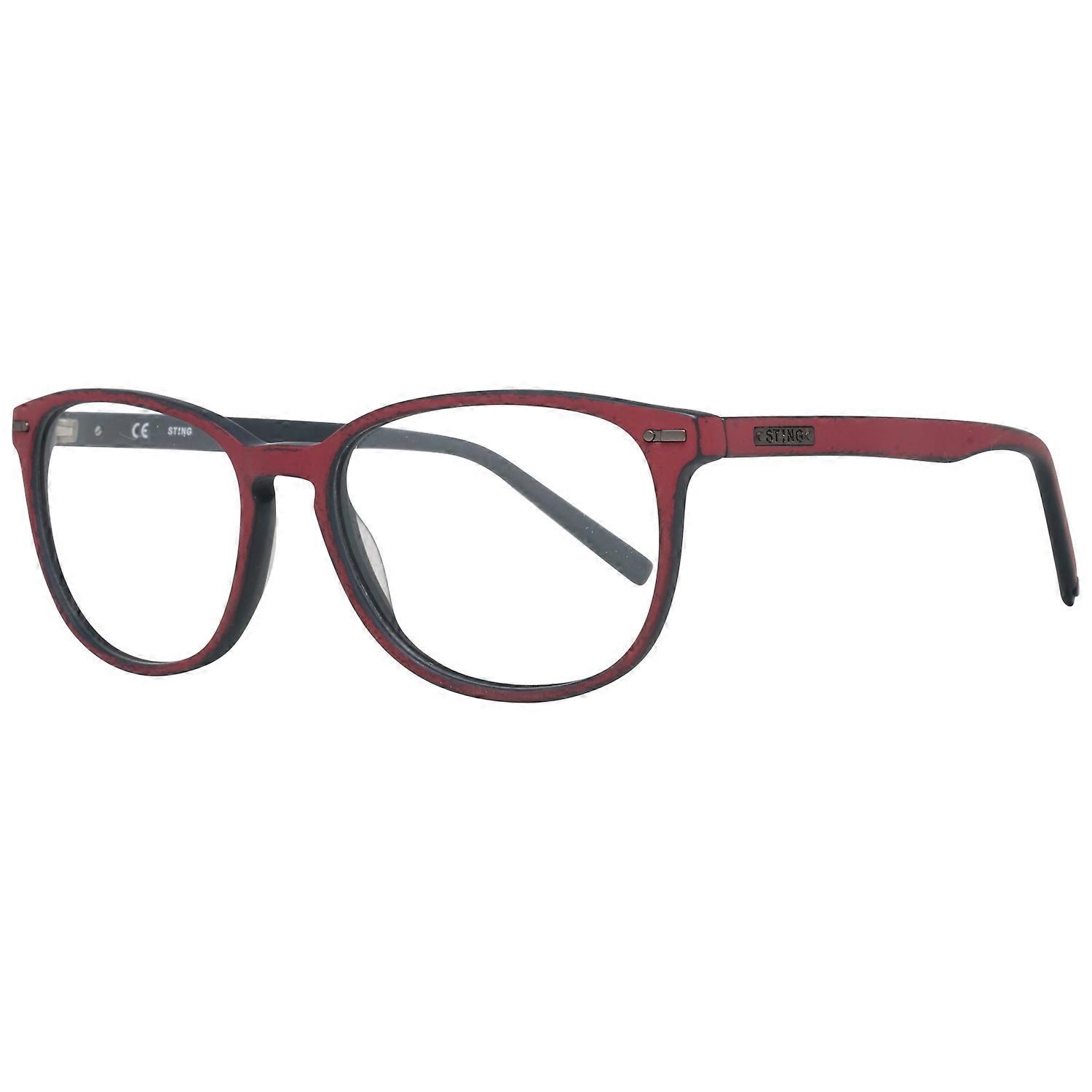 Round Red Plastic Optical Frames 53mm Lens