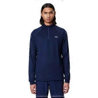 Lacoste Mens Logo Mock Neck Athletic Top