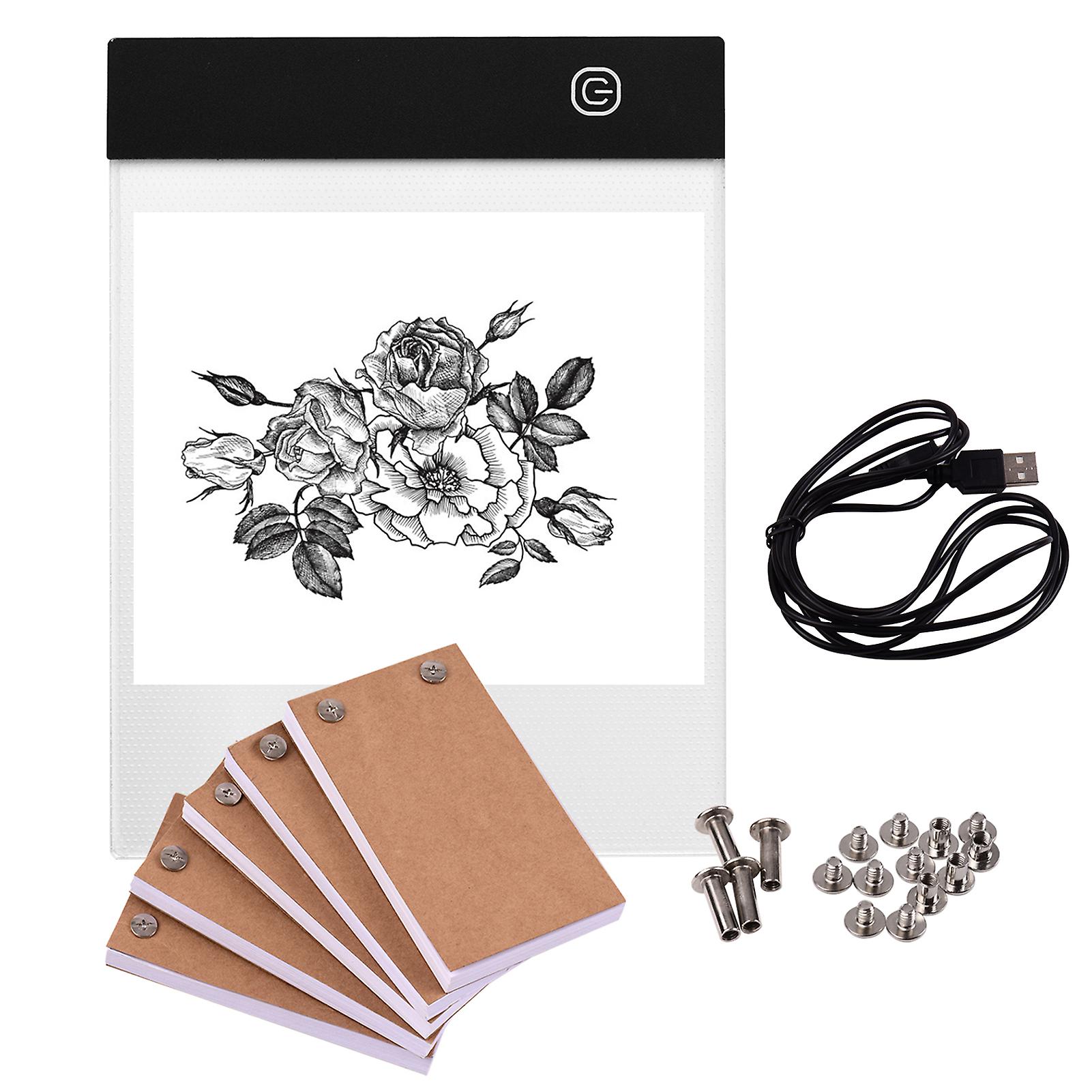 Portable Flip Book Kit With Light Pad Tablet Led Light Box