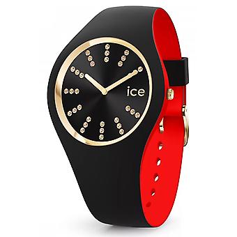 Eiskosmos Japanische Quarz Damen Analoguhr mit Silikonarmband IC021047