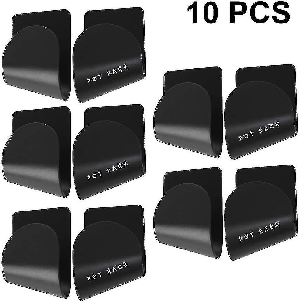 Mount Pot Lid Stand Holder Rack 10pcs Self-adhesive