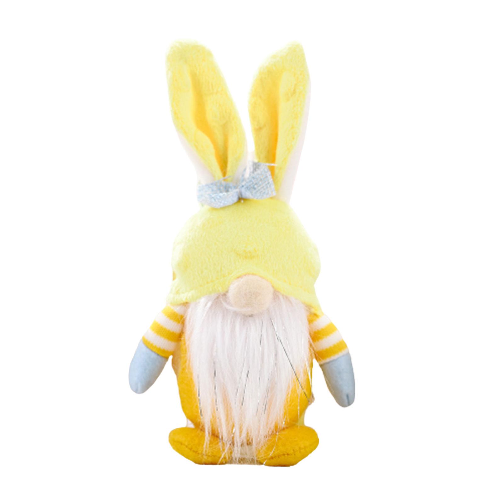 Easter Cute Gnome Bunny Plush Doll Create Happy Warn Easter Atmosphere For Easter Festive Party Supply