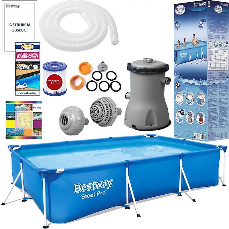 Bestway - surface swimming pool - 300x201x66 cm - with filter pump