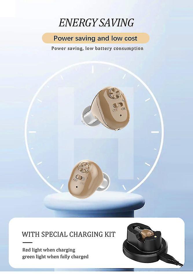 2pcs Sound Amplifier, Ear Sound Enhancer, Noise Reduction, Enhanced Speech, Feedback Cancellation, Suitable For Adults, Elderly, Children, Left And Ri