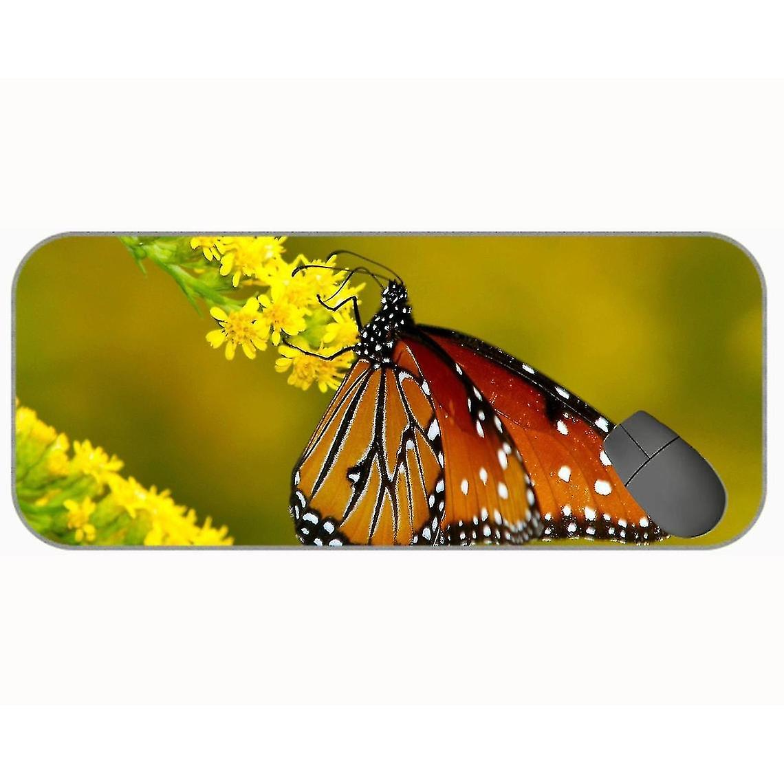 (750x300x3) Mouspade Xxl Long, Animal Butterfly Non-slip Rubber Mouse