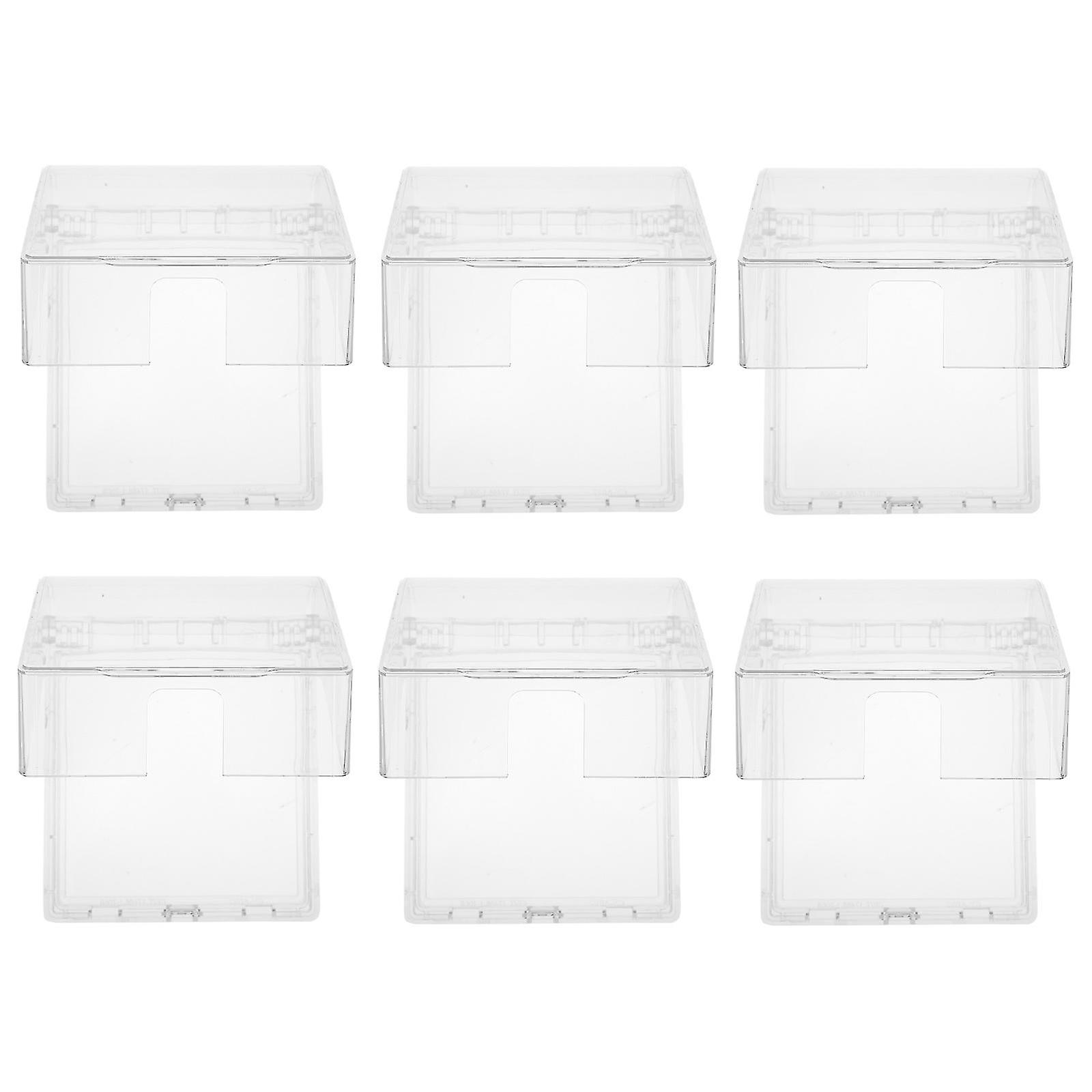 6pcs Waterproof Box 86 Type Wall Switch Socket Panel Practical Box Protectors