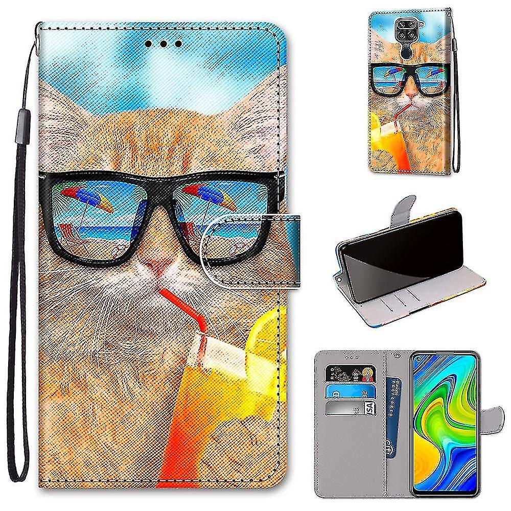 Kompatibilis a Redmi Note 9 Cat Drinking Soda mobil tokkal