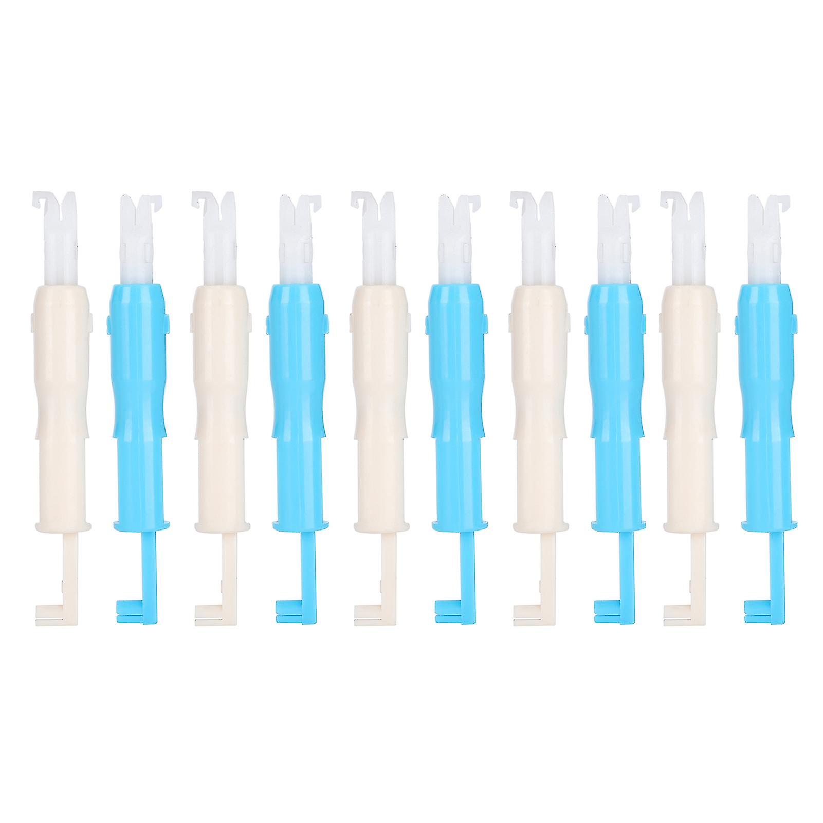 12pcs Needle Threader Plastic Automatic Threading Tool for Sewing Machine Easy Thread Inserter Kit
