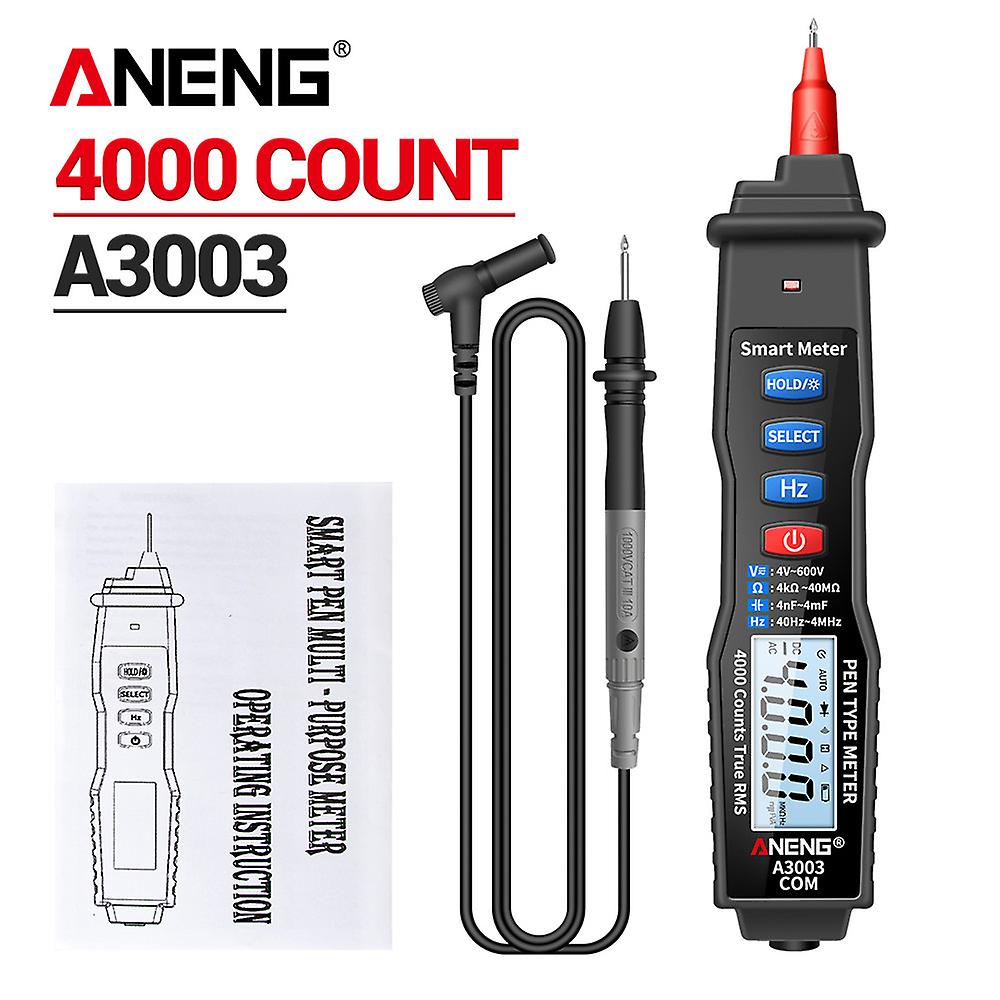 Aneng A3003 Digital Pen Multimeter Professional 4000 Counts Smart Meter With Ncv Ac/dc Voltage Resistance Capacitance Testers