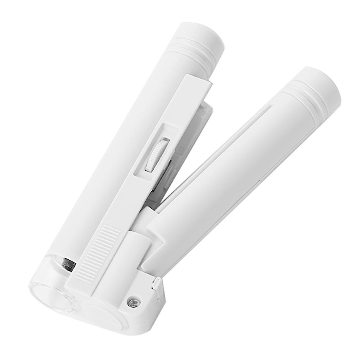 Portable Pocket Microscope 80X 100X White Mini Magnifier Reading Scale Foldable Magnifying Loupe wi