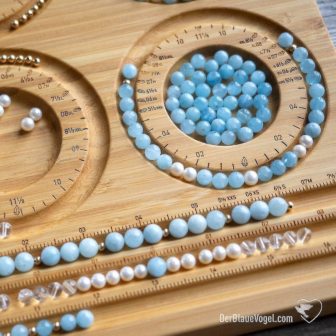 Wooden Stable Beading Boards - Jewelry String Organizer Tray for DIY ...