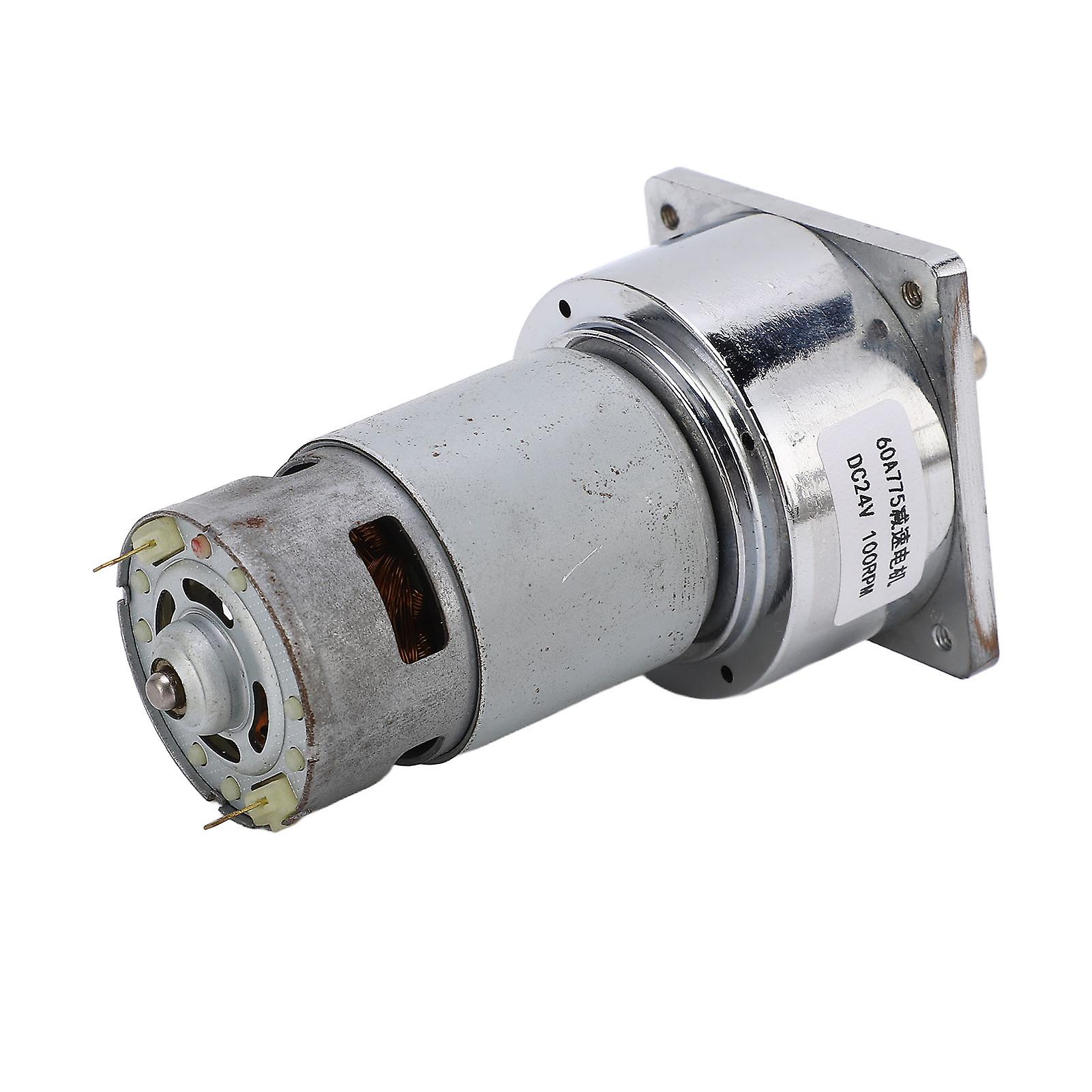 Gear Motor DC 24V 3.8A Speed Reduction Self Locking Reversible Worm Geared Motor for Machine 100RPM 9.6KG·FCM