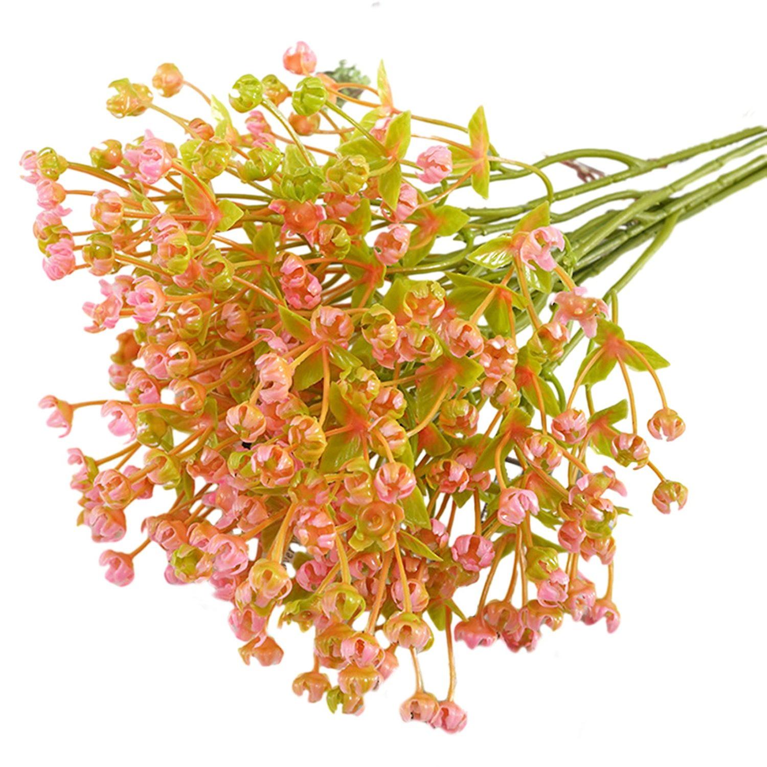 6Pcs Artificial Flower Realistic Non-fading No Watering Not Wither Simulation Gypsophila Wedding Dec